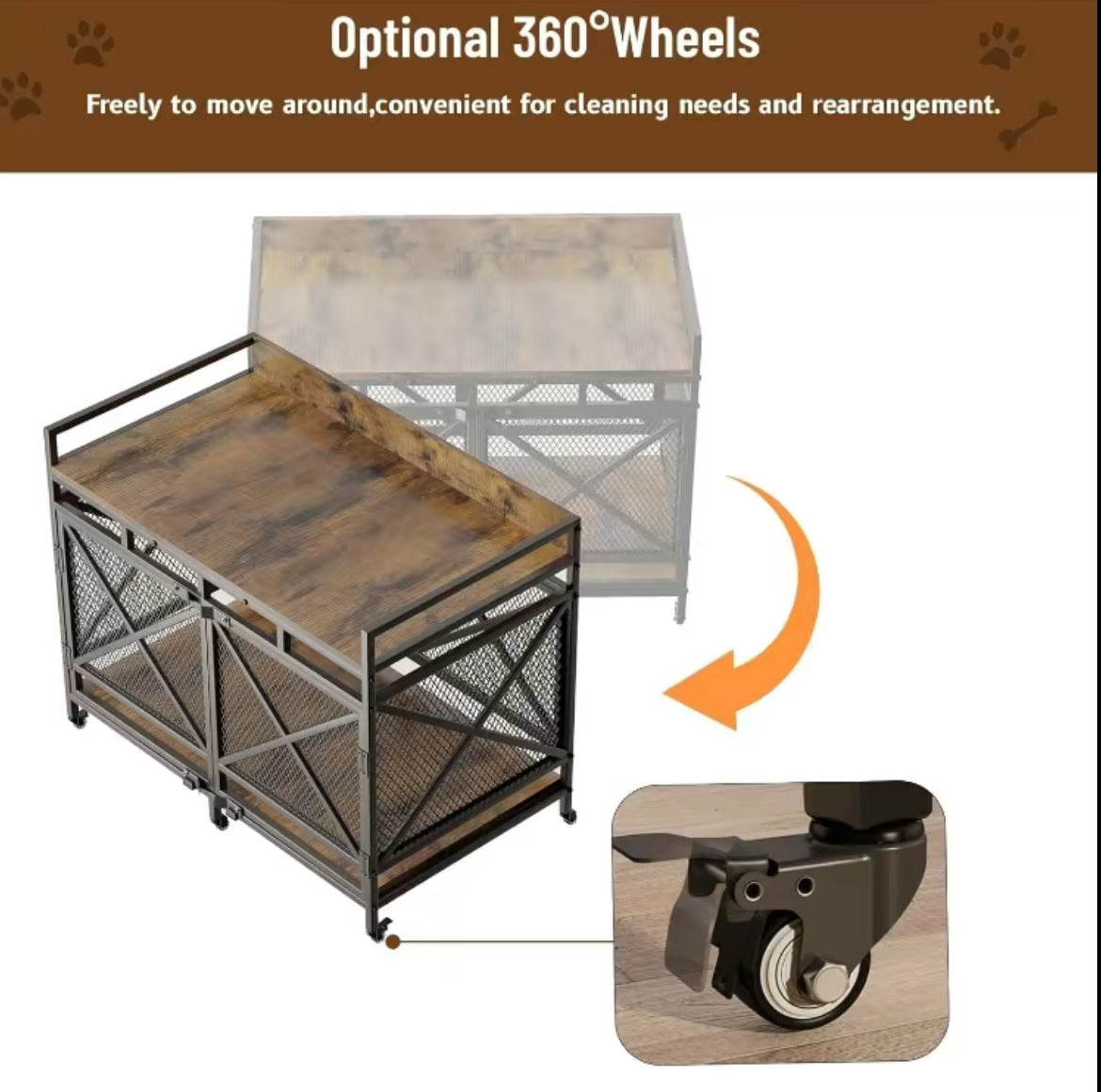 Retro X Single Dog Crate Furniture