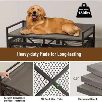 Retro X Single Dog Crate Furniture
