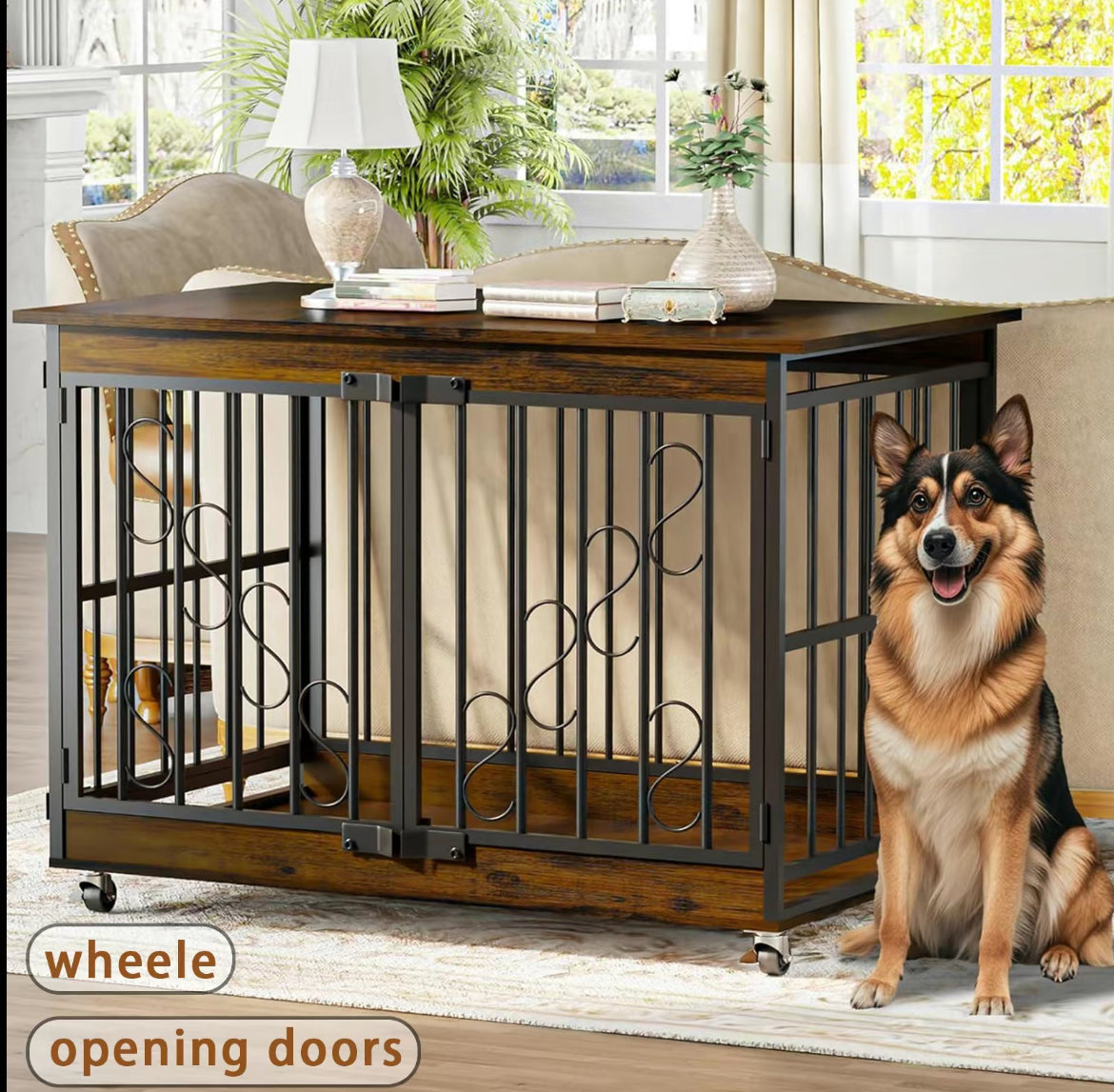 S-Retro Single Dog Crate Furniture